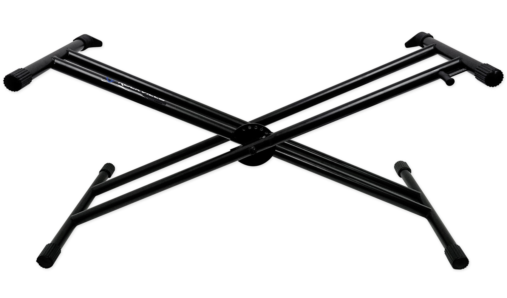 Rockville RKS30X Double X Braced Keyboard Stand w/ Shelf to Turn Into DJ Table