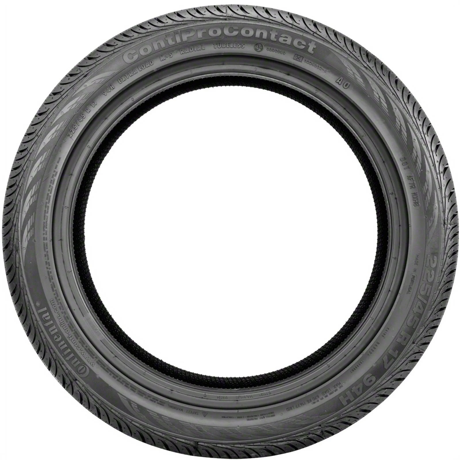 Set of 4 Continental ContiProContact 225/55R16 99H XL Tires Fits: 2004-07 Cadillac CTS Base, 2001 Ford Mustang Base