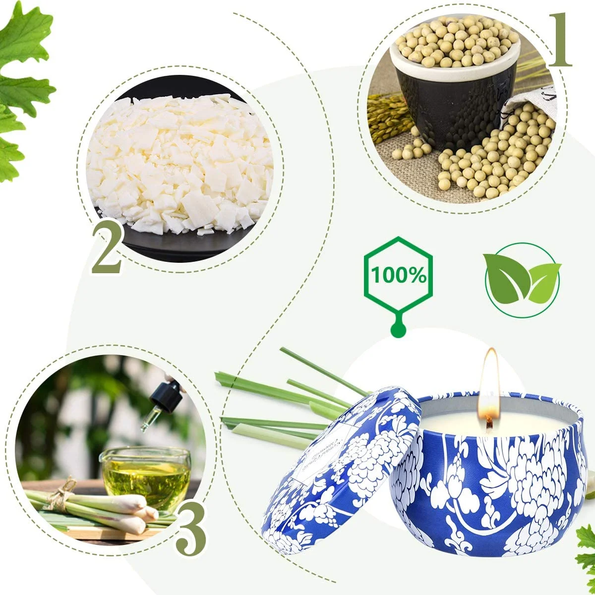 Coleman Color Changing LED Citronella Outdoor Scented Candle 8oz, 1 Each (Pack of 4)