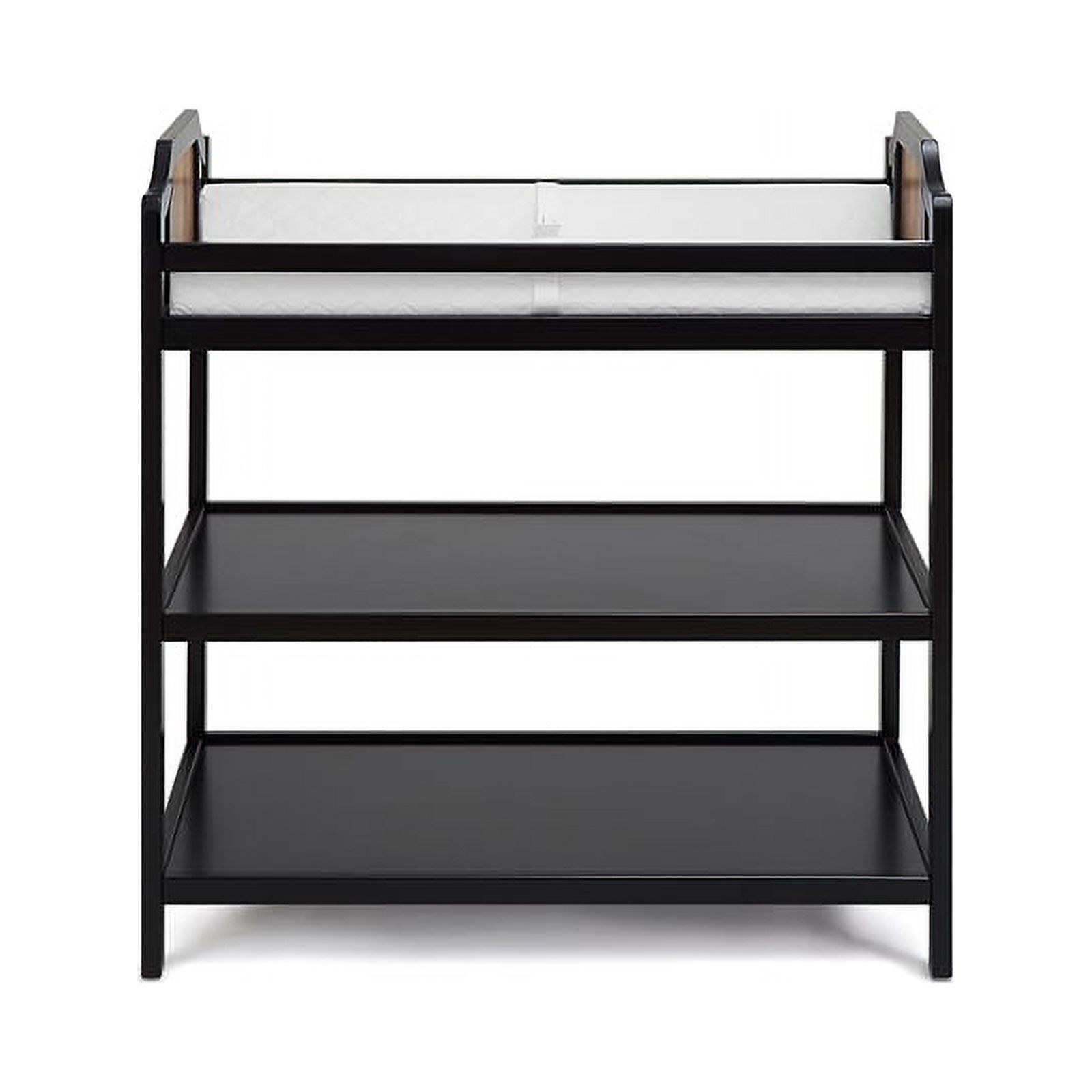 Suite Bebe 27466-BLK Brees Changing Table, Black & Brownstone