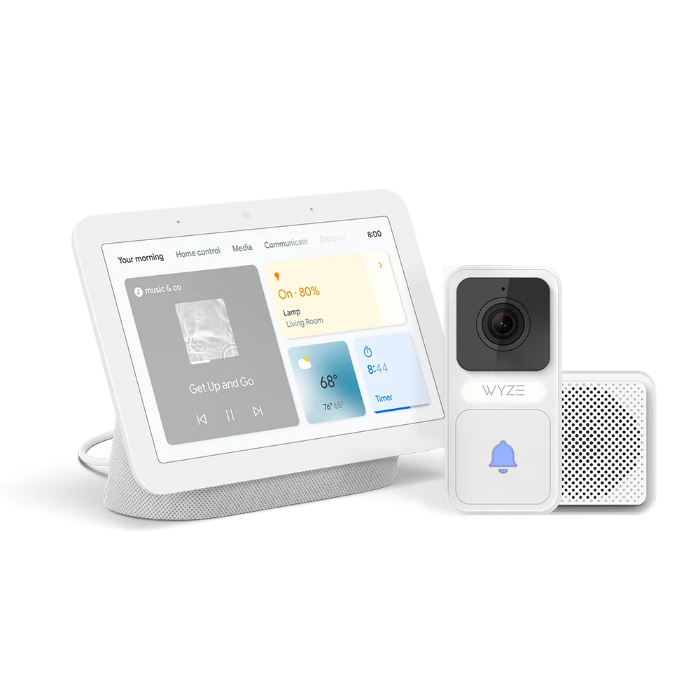Google Nest Hub (2nd Gen) + Wyze Bundles Nest Hub + Cam OG Standard (2-Pack)