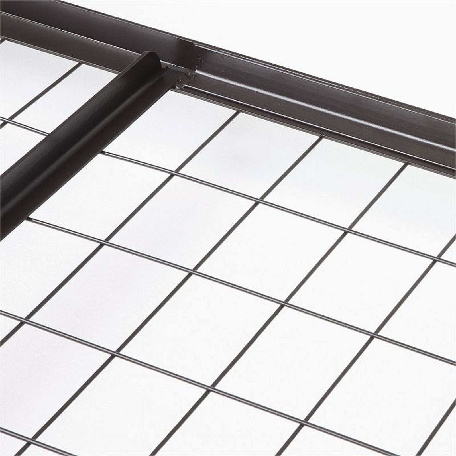 Bowery Hill Transitional Iron/Metal Daybed Linkspring in Black