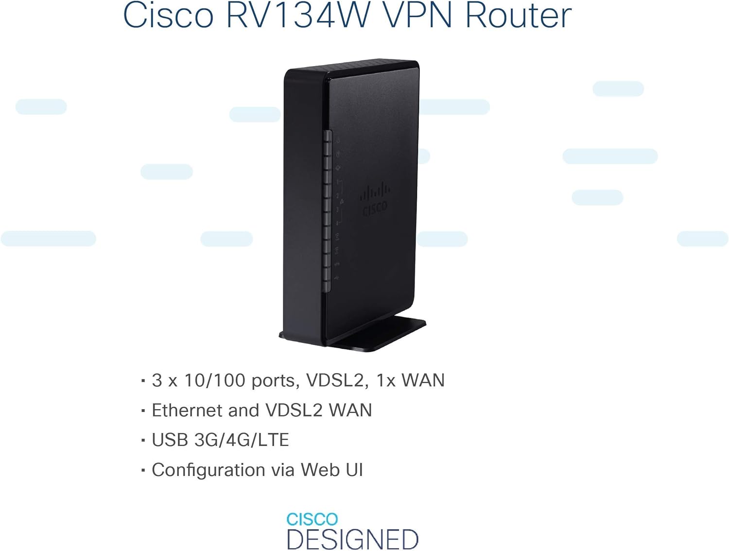 Restored Cisco RV134W-A-K9-NA RV134W Wireless-N VPN Router (Refurbished)