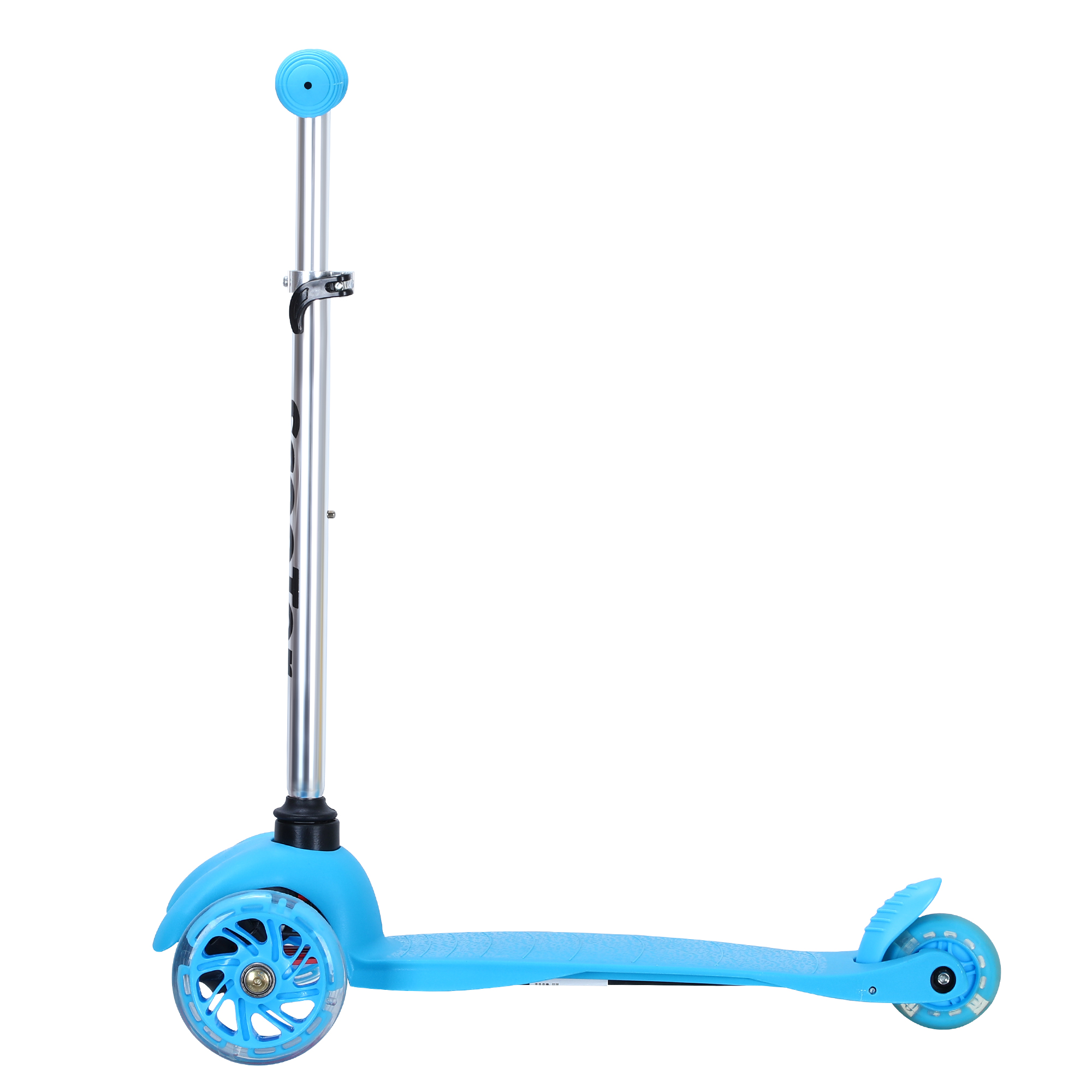 Mino Kesper Kids Scooter Extra Wide Deck with Brake PU Flashing Wheel, Blue
