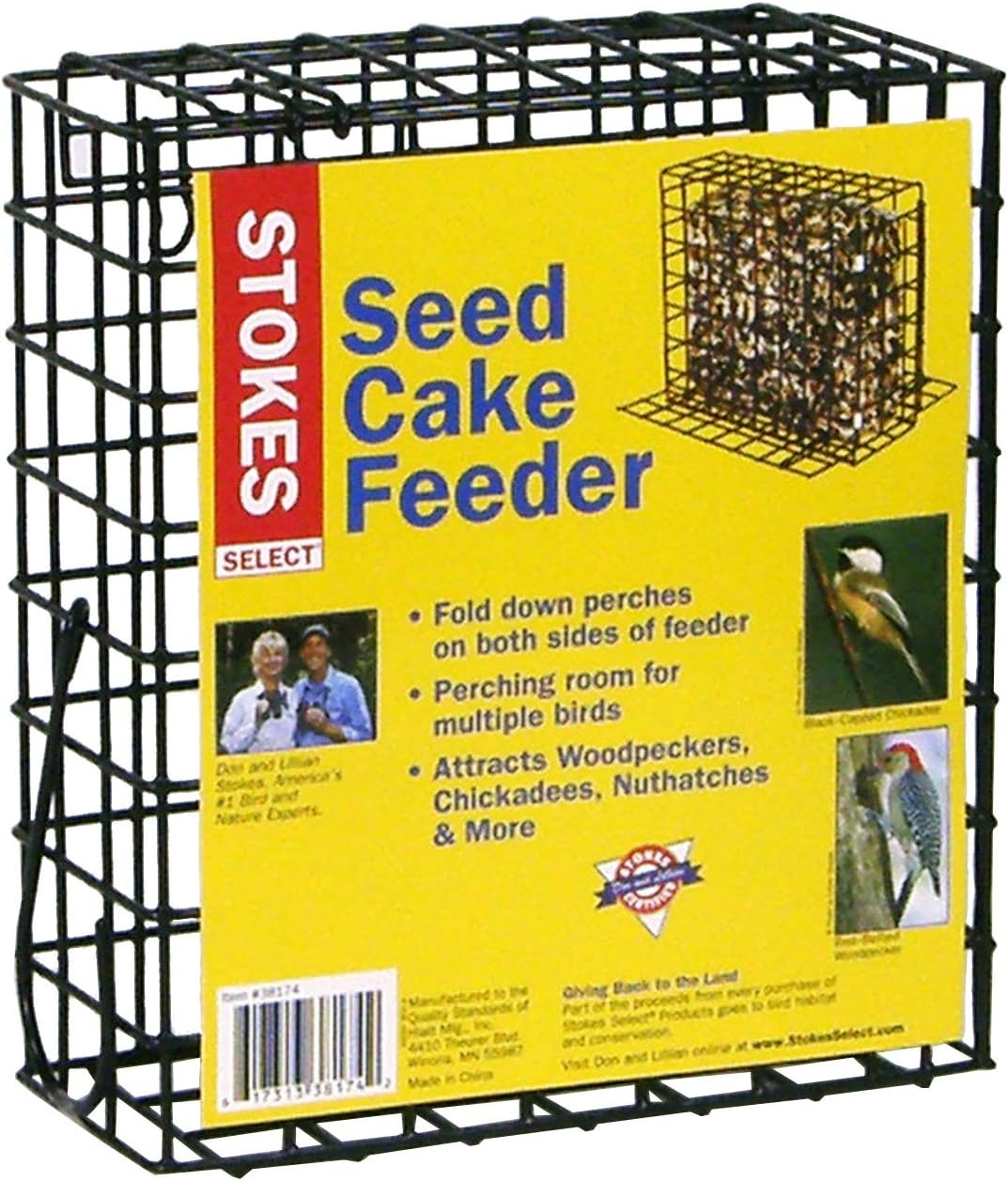 Stokes Select Seed Cake Bird Feeder with Perches, One Cake Capacity