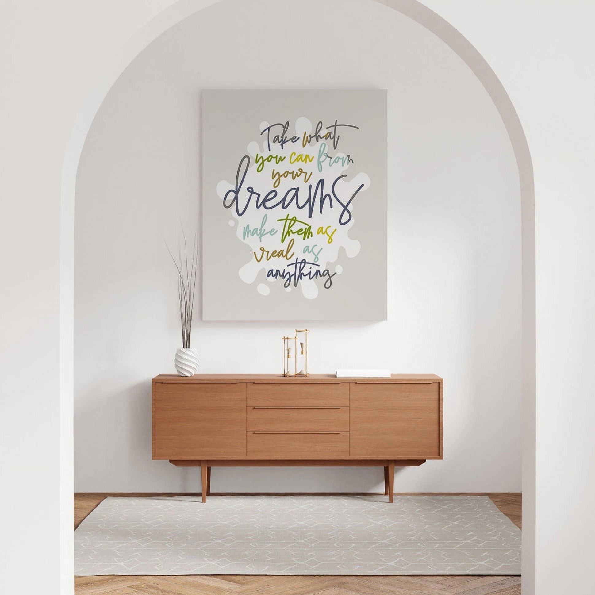 Modern canvas wrap inspired by Grey Street by Dave Matthews Band, inspirational song lyric wall art print, 12x16”