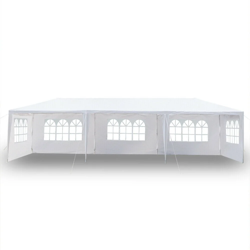 10'x30' Party Tent Wedding Patio Gazebo Outdoor Carport Canopy Shade with Side 5 Removable Walls