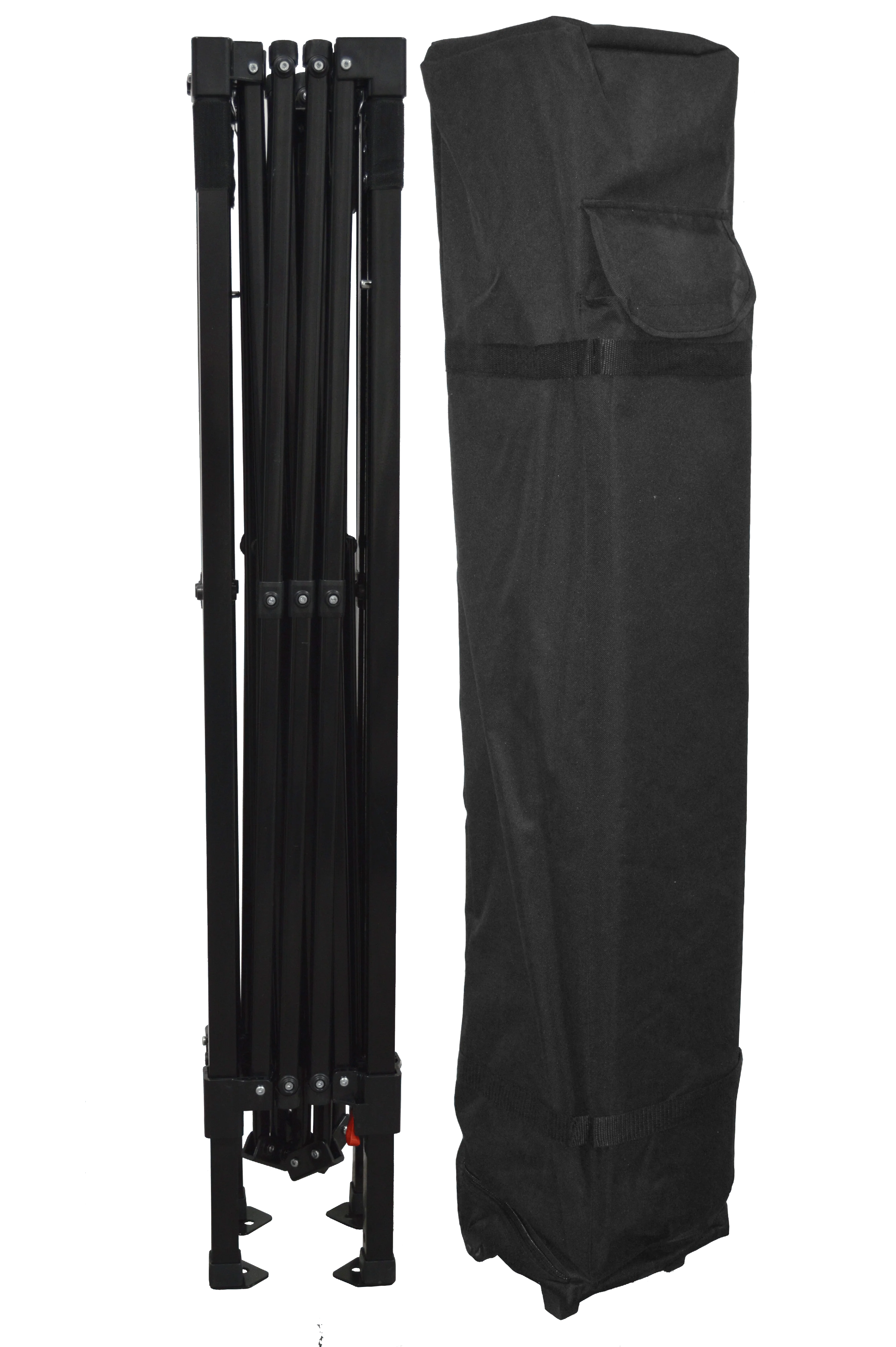 Impact Canopy 10' x 10' Canopy Tent, UV Coated, Black Steel Framed, Pop Up Tent Includes Roller Bag, Black