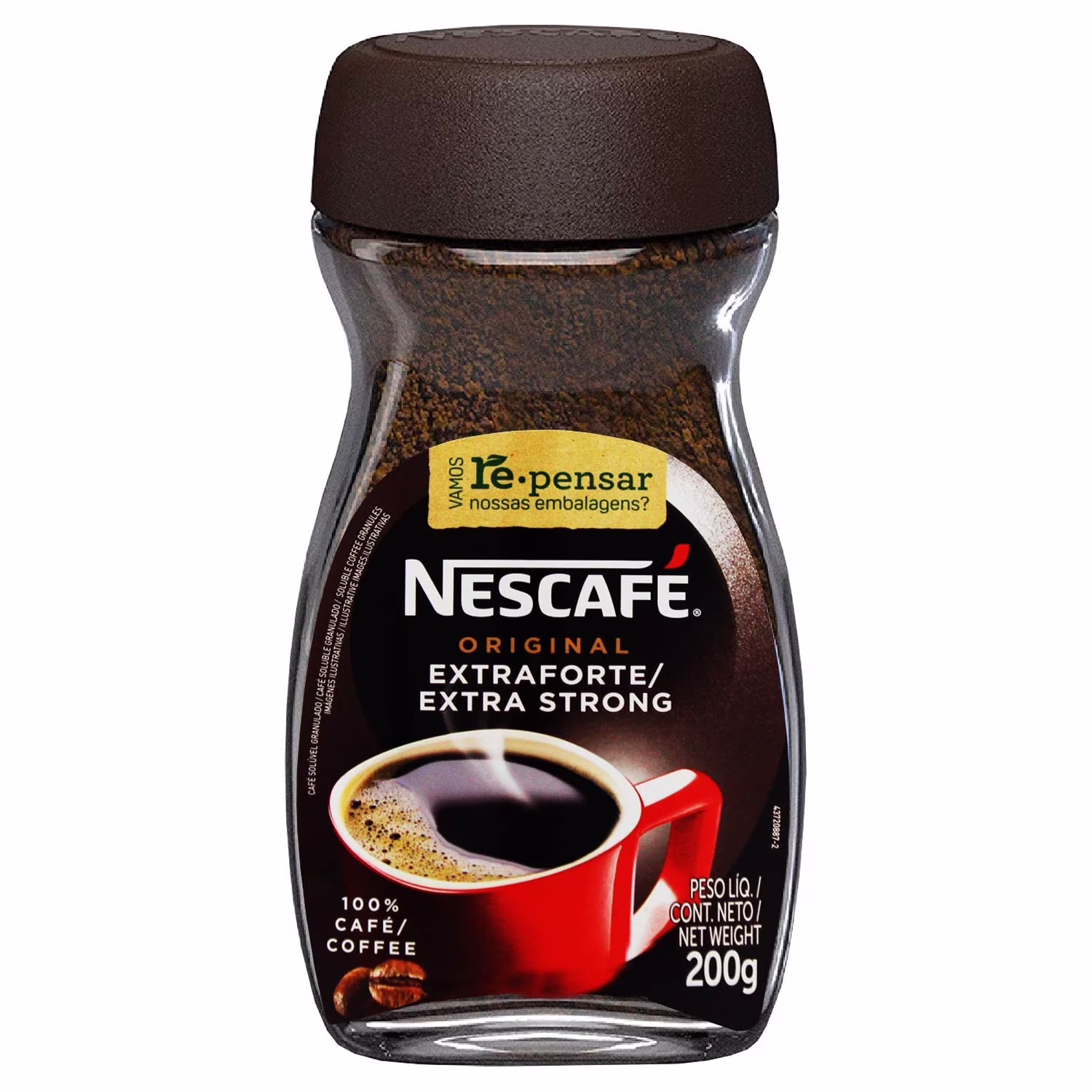 Nescafe Original Extra Forte/Strong Instant Coffee 200G (Pack of 4)