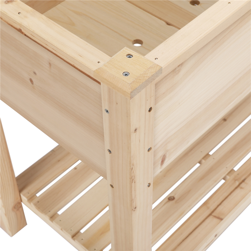Yaheetech Wooden Raised Garden Bed Elevated Planter Box