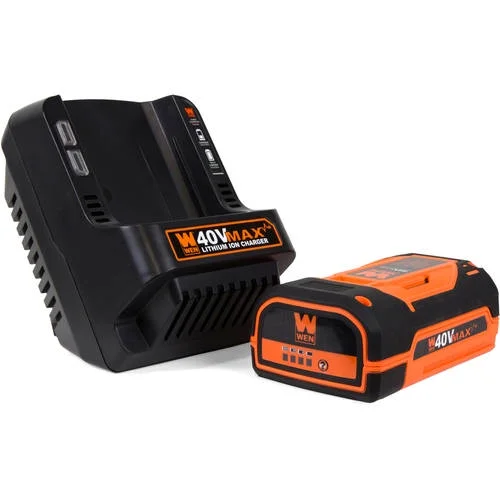 WEN 40V Max Lithium-Ion 480 CFM Brushless Leaf Blower with 2Ah Battery & Charger