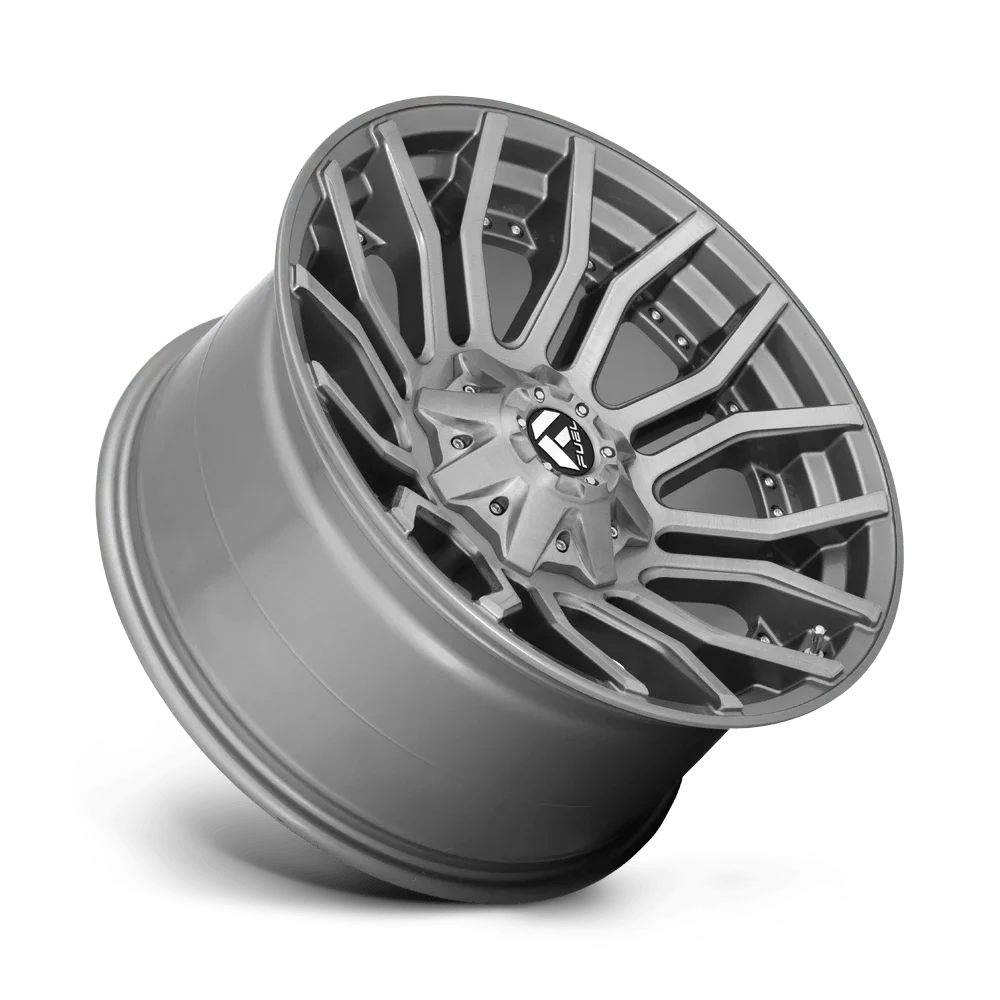 Fuel 1PC Aluminum Rim D713 RAGE PLATINUM 20X10in Brushed Gunmetal Tinted Clear Finish, D71320001847