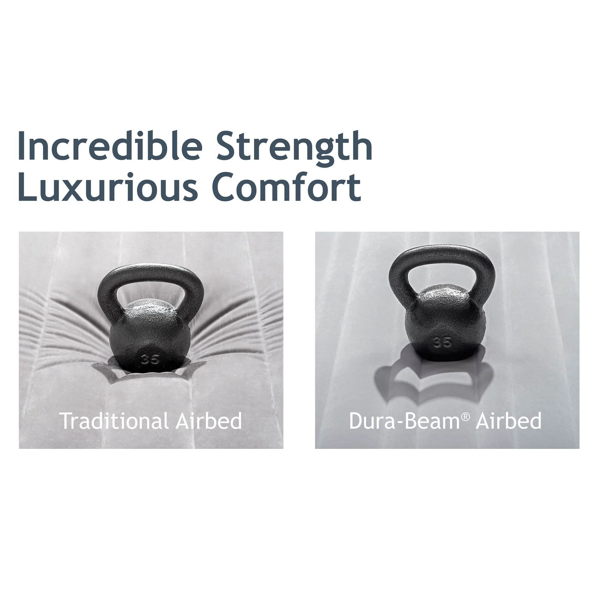 Intex Dura Beam Pillow Rest Classic Airbed with Built-In Pump, Queen (3 Pack)