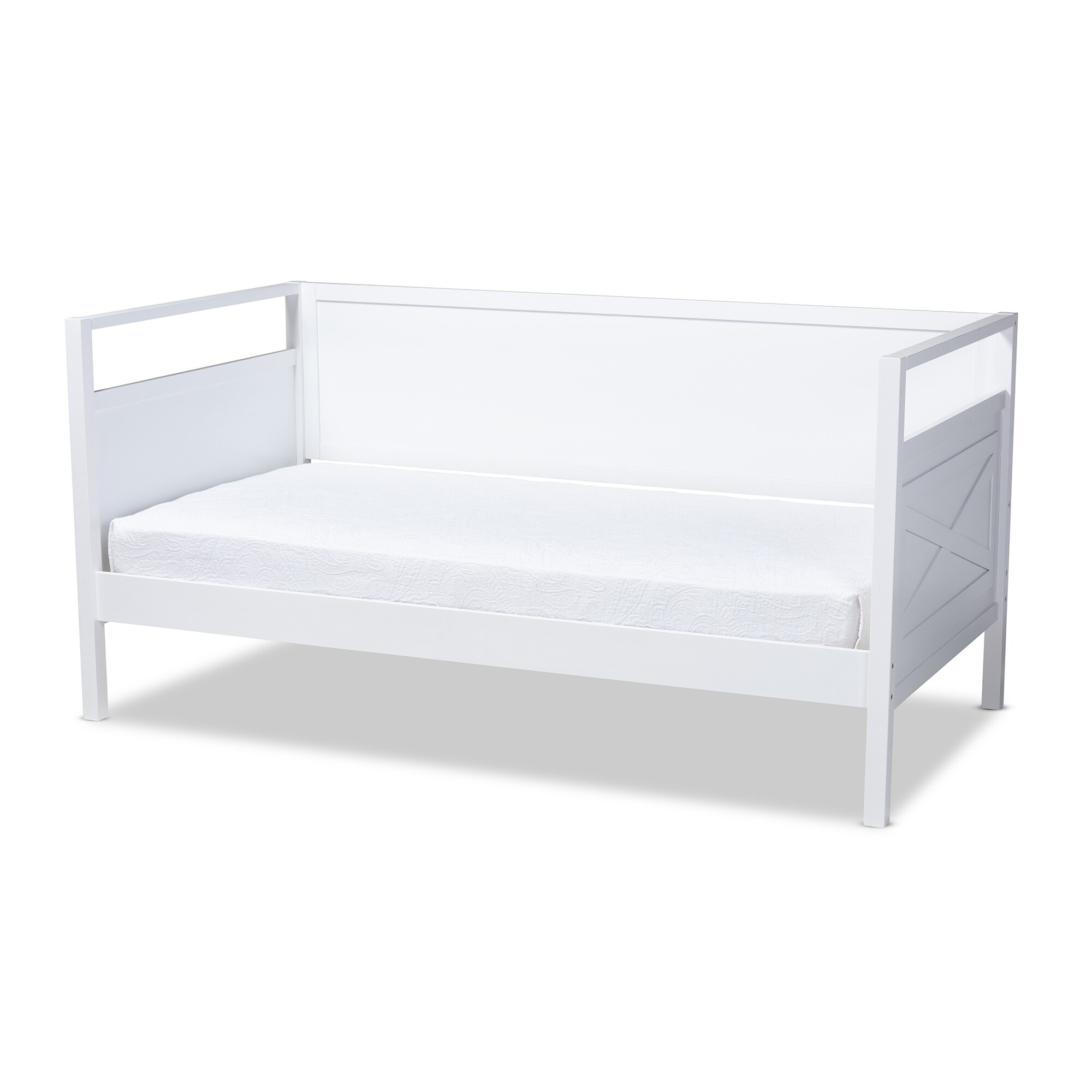 The Gray Barn  Silver Fox Cottage Farmhouse Wood Daybed White
