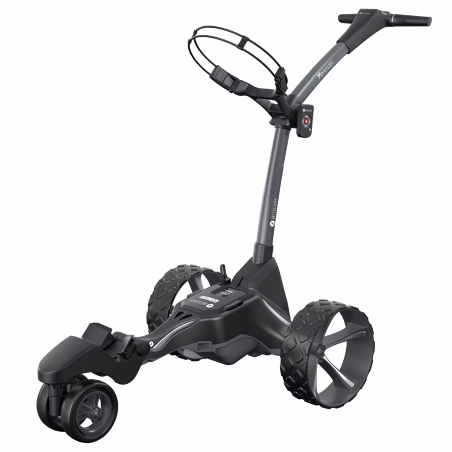 Motocaddy M7 DHC Electric Foldable 4 Wheel Golf Caddy Cart w/ Remote, Gray