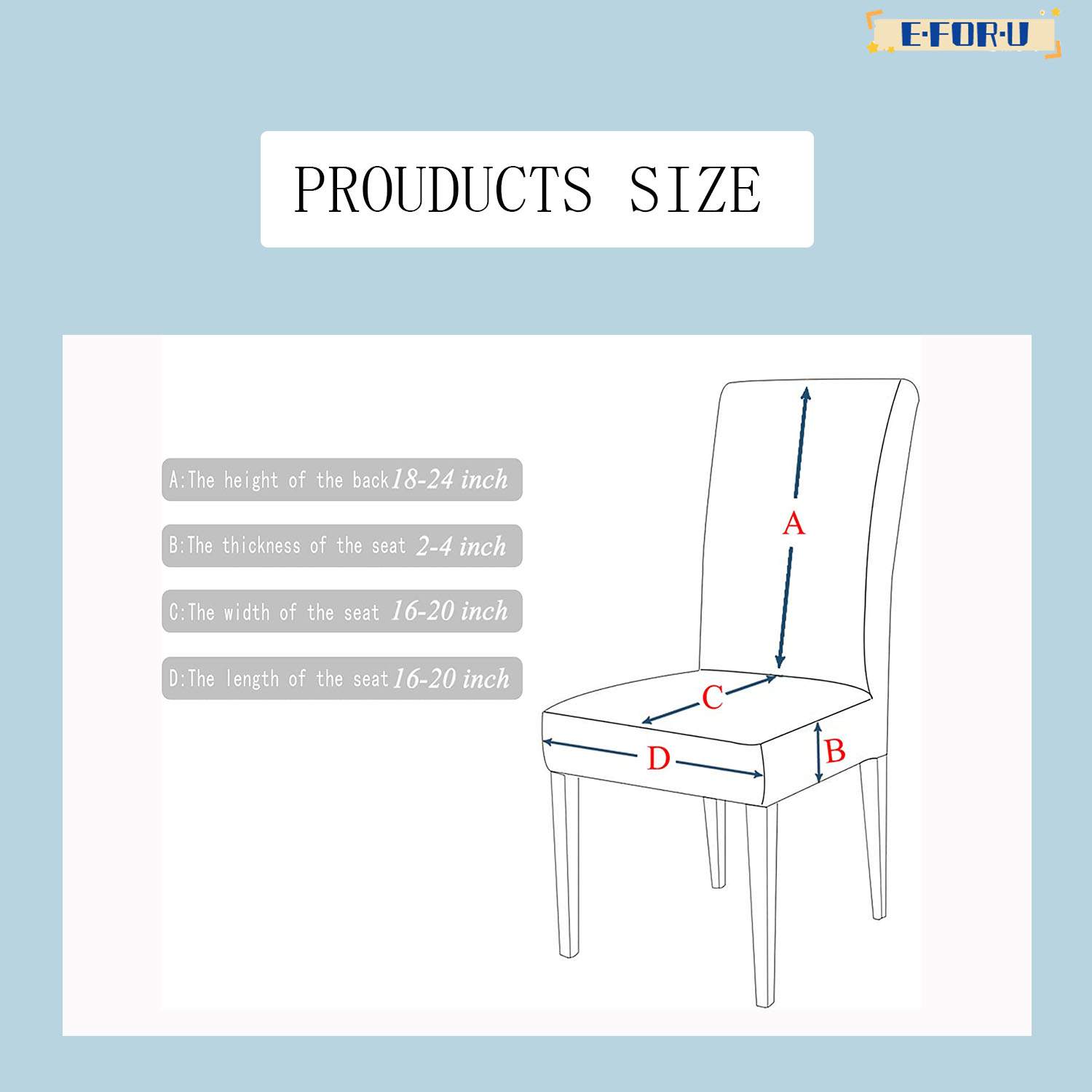 Dining Room Chair Covers Slipcovers Set of 4 - Spandex Super Fit Stretch Removable Washable Kitchen Parsons Chair Covers Protector for Dining Room