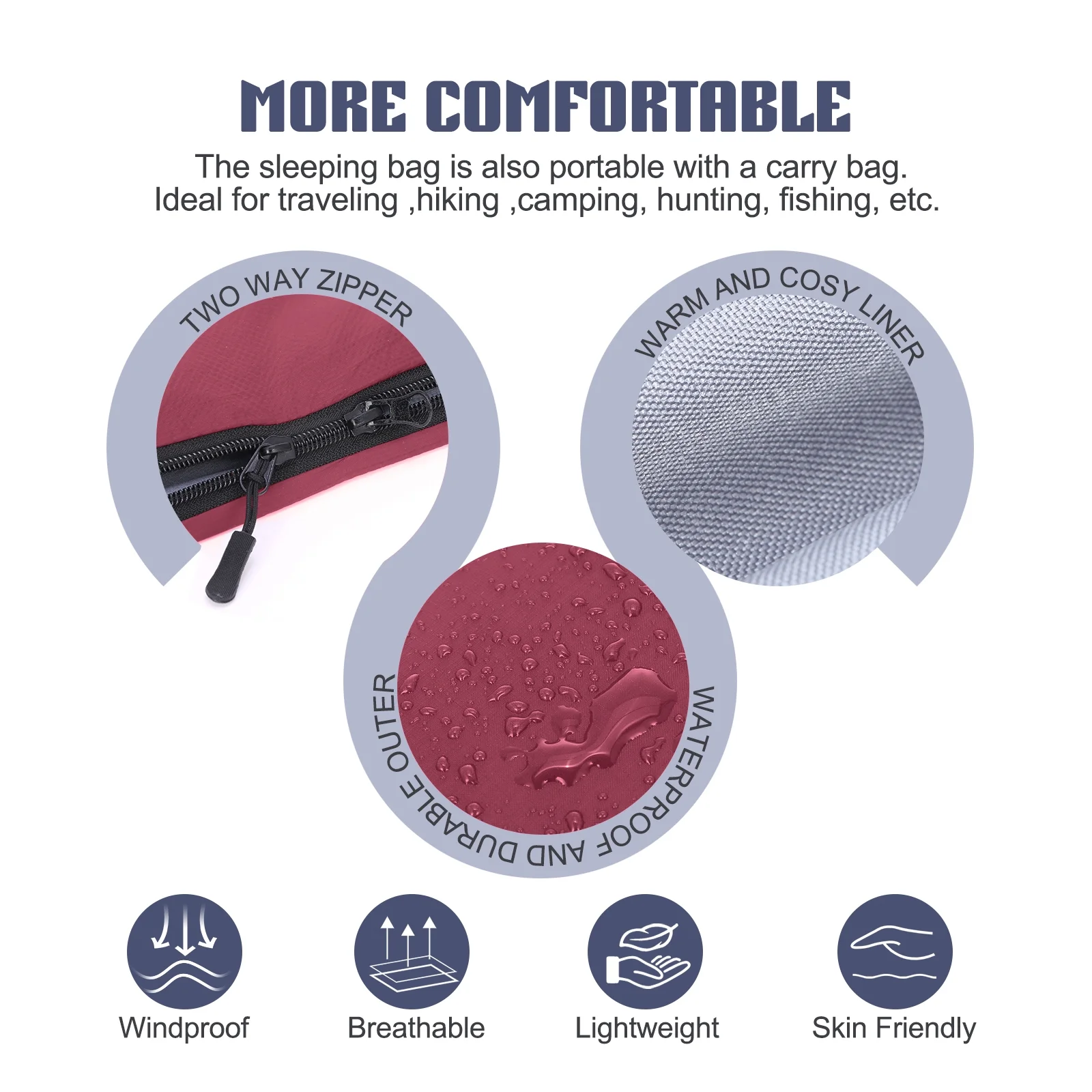 TOMSHOO Insulation bag, Insulation Outdoor , Sleeping Ultralight XIXIAN Bag for Weather dsfen Backpacking Hiking PAPAPI Envelope Warm ADBEN Adults LAOSHE Camping