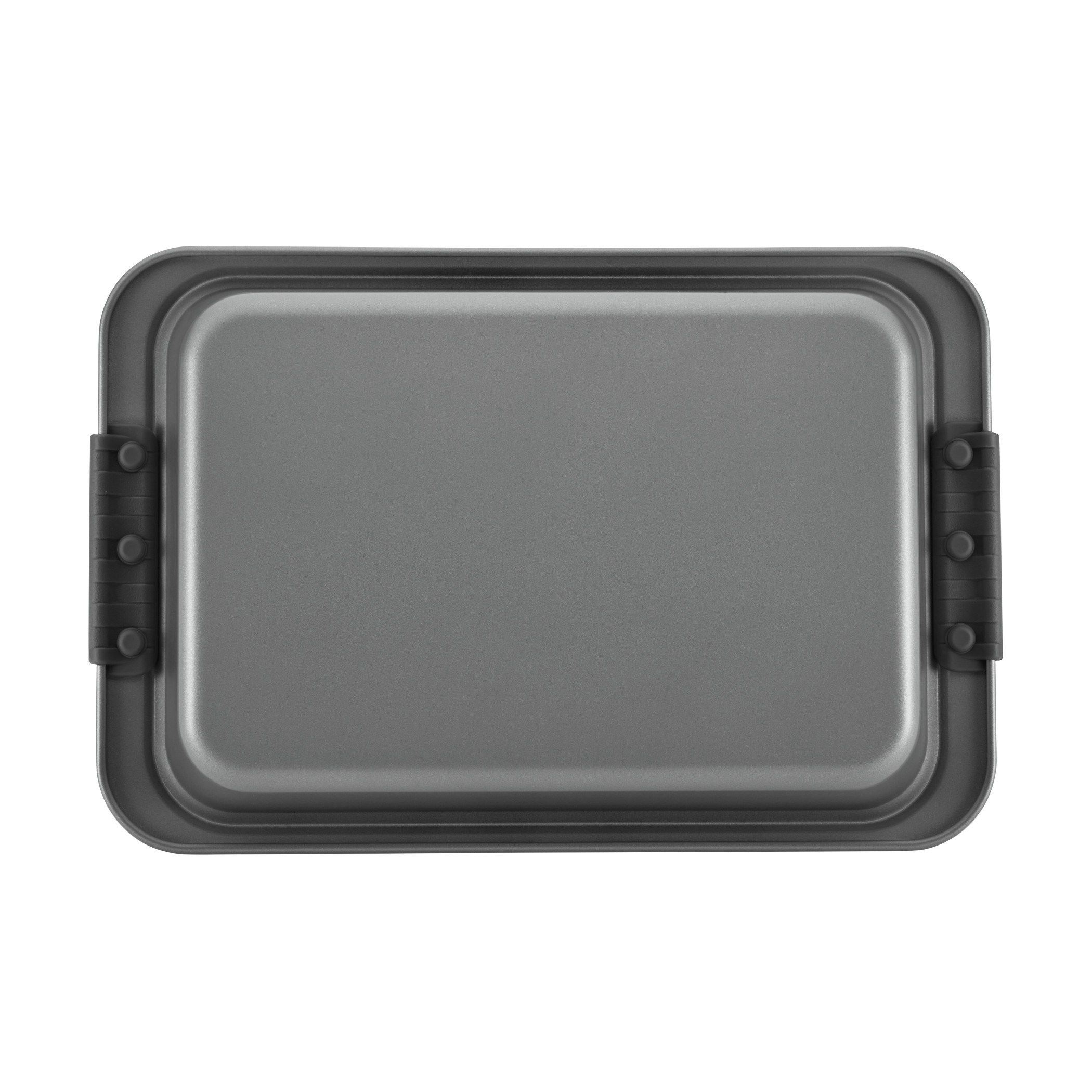 Anolon Advanced Bakeware Nonstick Cake Pan with Lid, 9-Inch x 13-Inch, Gray with Silicone Grips
