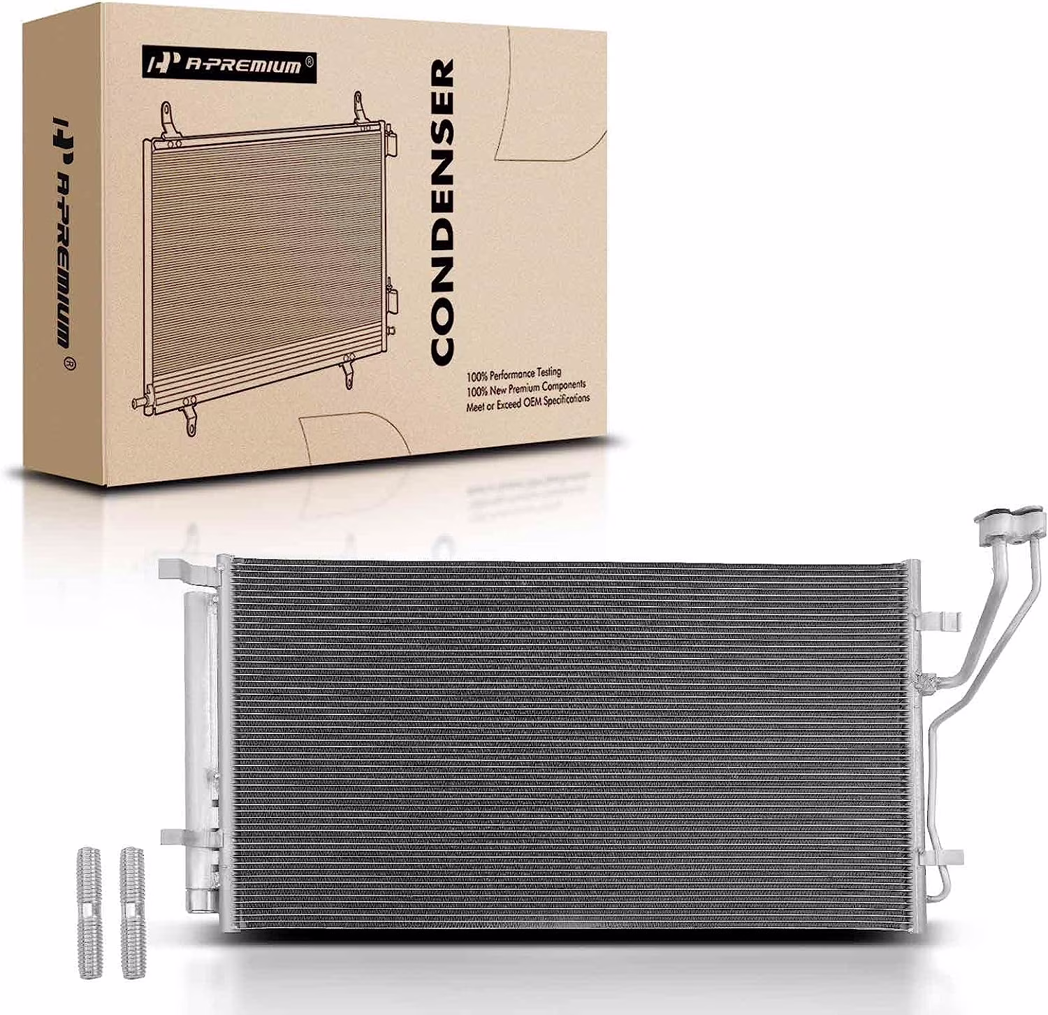 A-Premium Air Conditioning A/C Condenser Compatible with Kia Optima 2019-2020 L4 2.4L, Replace# 30139, 97606D5500