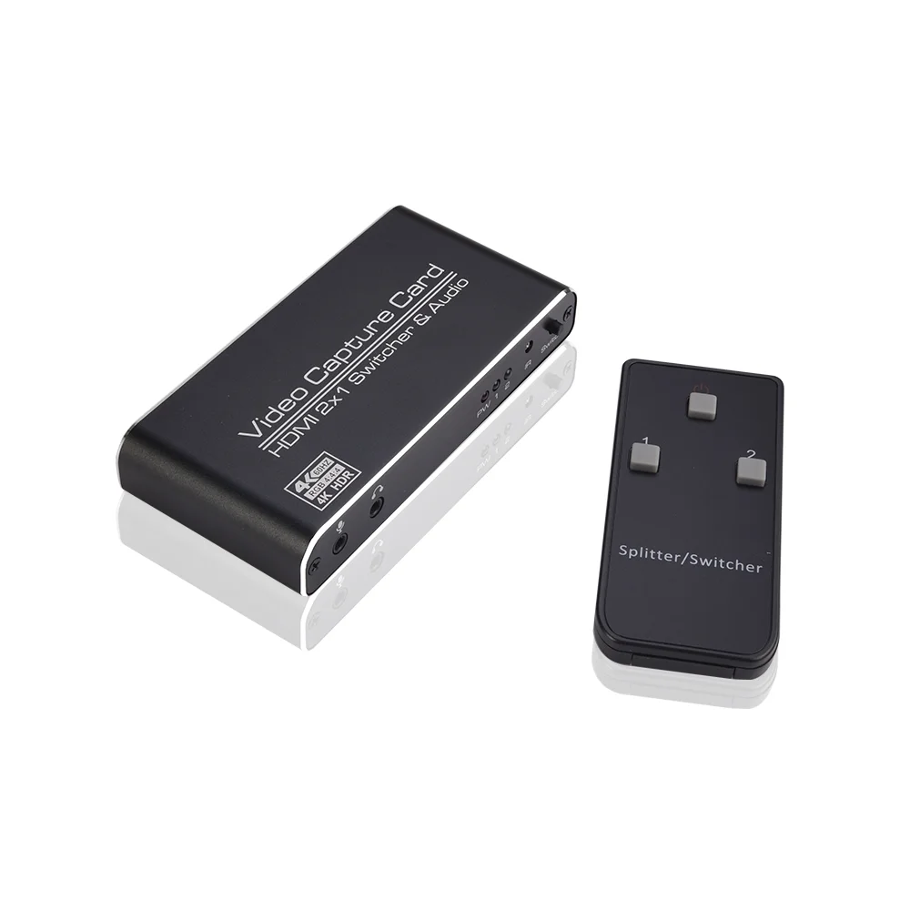 moobody NK-X6 to USB3.0 Video Capture 4K 1080P 2-in-1 Switcher&Audio Compatible with PS4XBOXRecordingLive Streaming