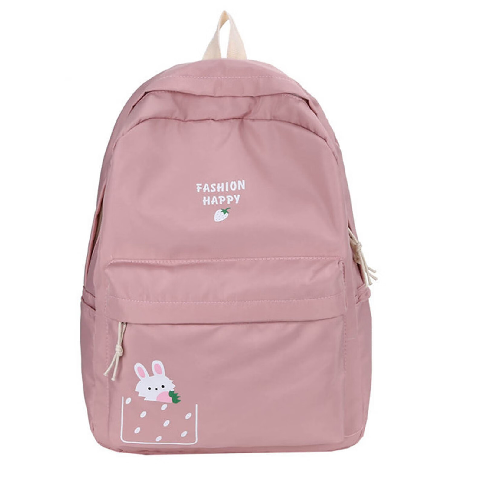 Backpacks for School Male Female Students Backpack Outdoor Leisure Campus Backpack Youth Fashion Simple Cartoon Schoolbag Pink