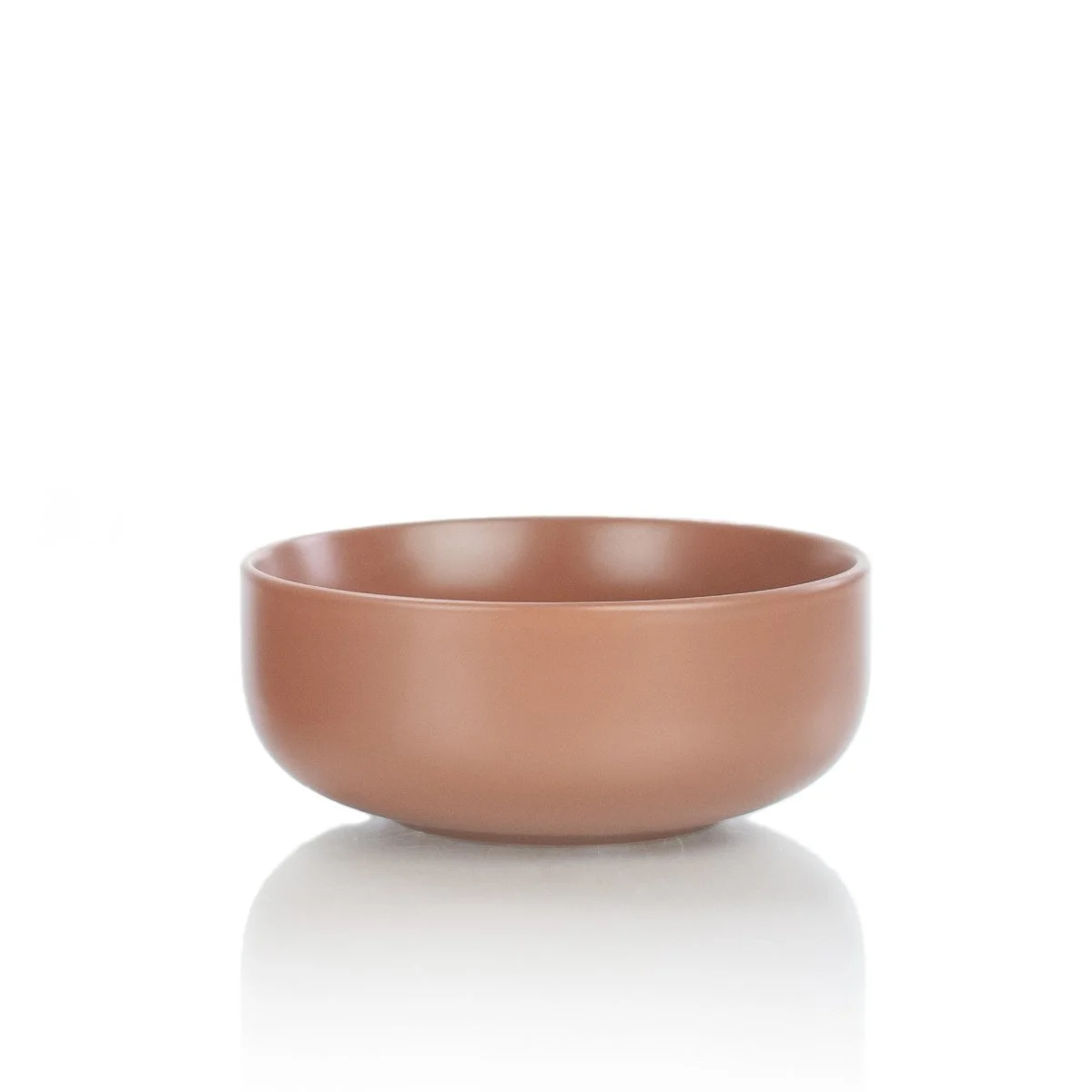 Everything Kitchens Modern Flat 24oz Bowls (Set of 4) | Terracotta