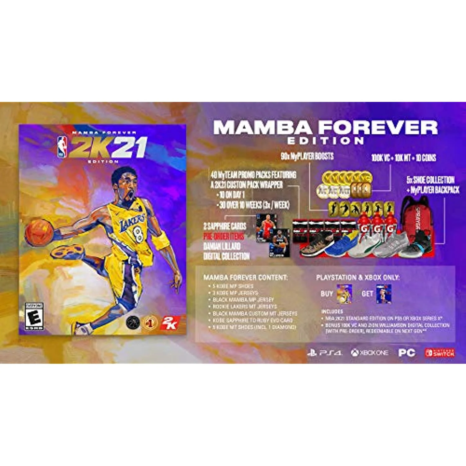 NBA 2K21 Mamba Forever Edition - Nintendo Switch