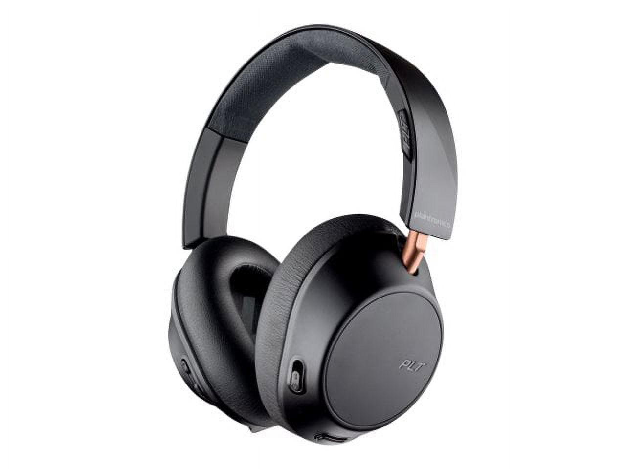 Poly - Plantronics Backbeat GO 810 - Headphones with mic - full size - Bluetooth - wireless - active noise canceling - 3.5 mm jack - graphite black