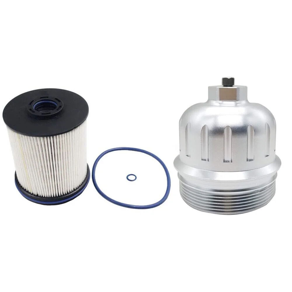 ACA TP1015 Fuel Filter And 134001 Housing Cap Silver Replacement For Duramax 6.6L 2017-2020 Chevy Silverado/GMC Sierra 2500HD 3500HD L5P Diesel Engine