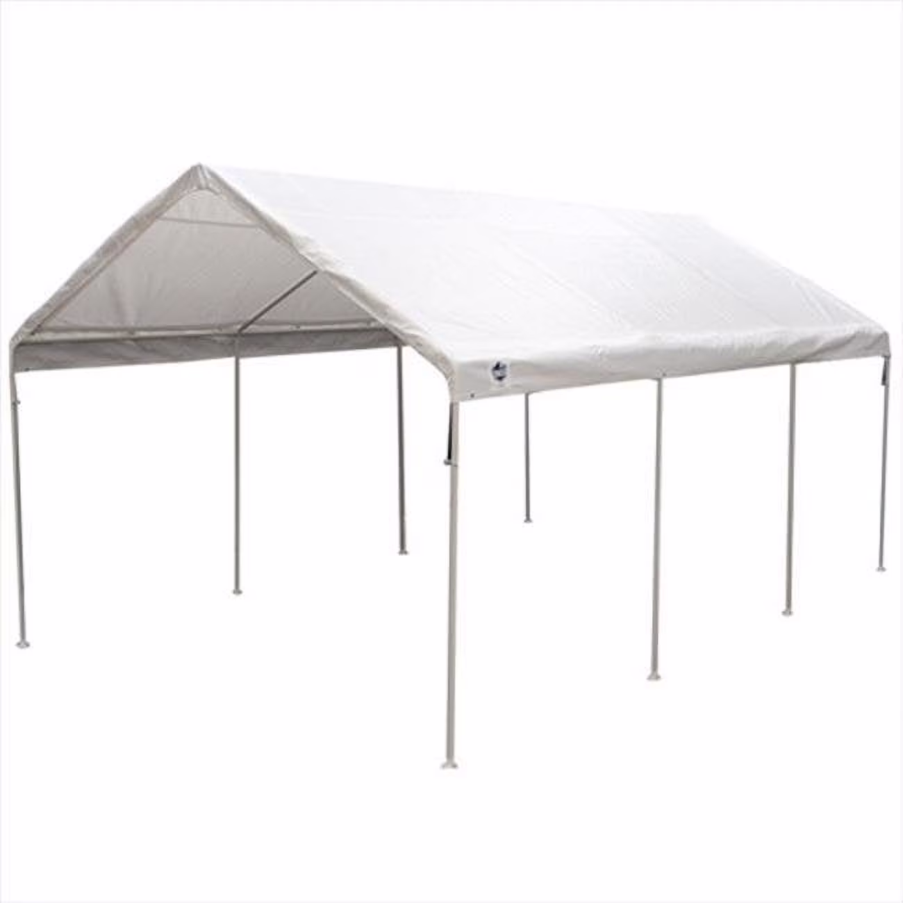 King Canopy Universal 8 Leg 12'x20' Carport Canopy, White