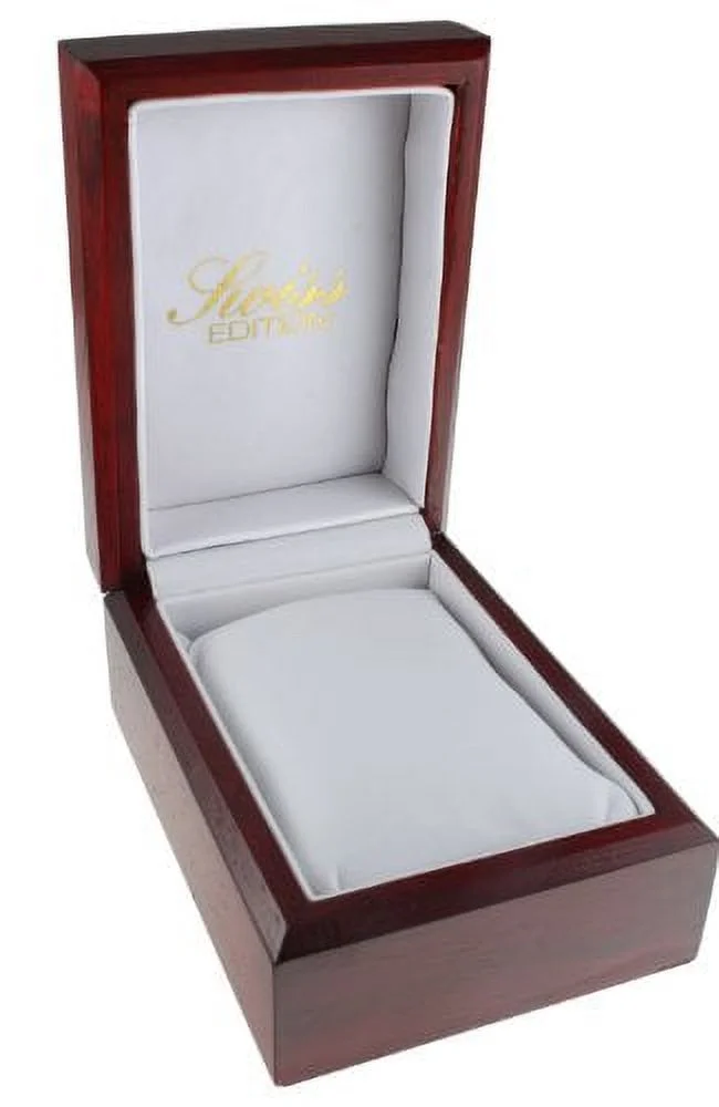 Swiss Edition Men's Luxury 23K Gold Plated Roman Numeral White Dial Dress Watch SE3818M