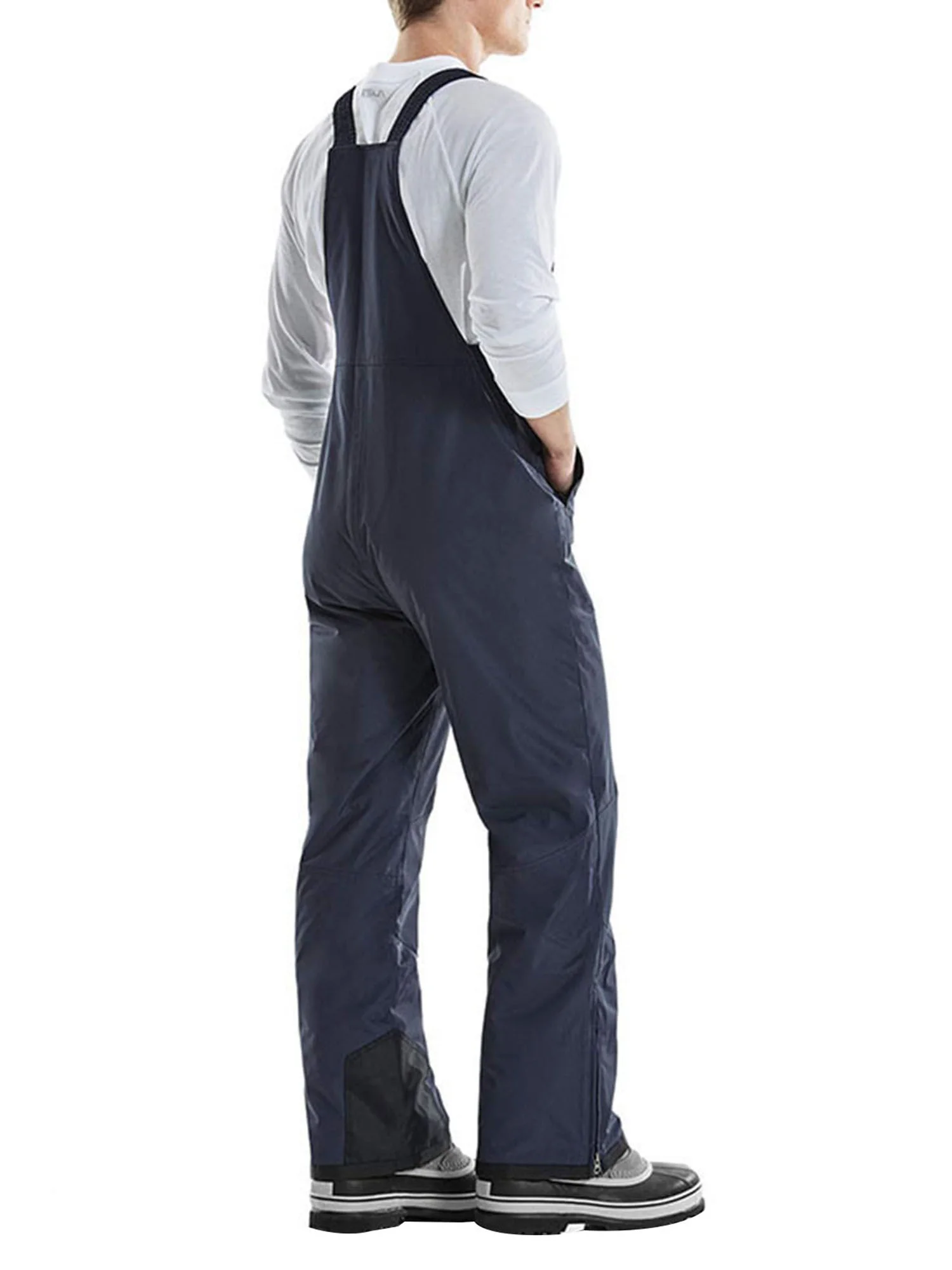 Mens Classic Ski Snow Bib Overalls Windproof Waterproof Insulated Ripstop One-Piece Jumpsuit Hiking Suspender Bib Pant