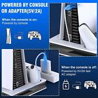 White PS5 Controller Charging Stand with 2 Cooling Fans - Sony Playstation 5
