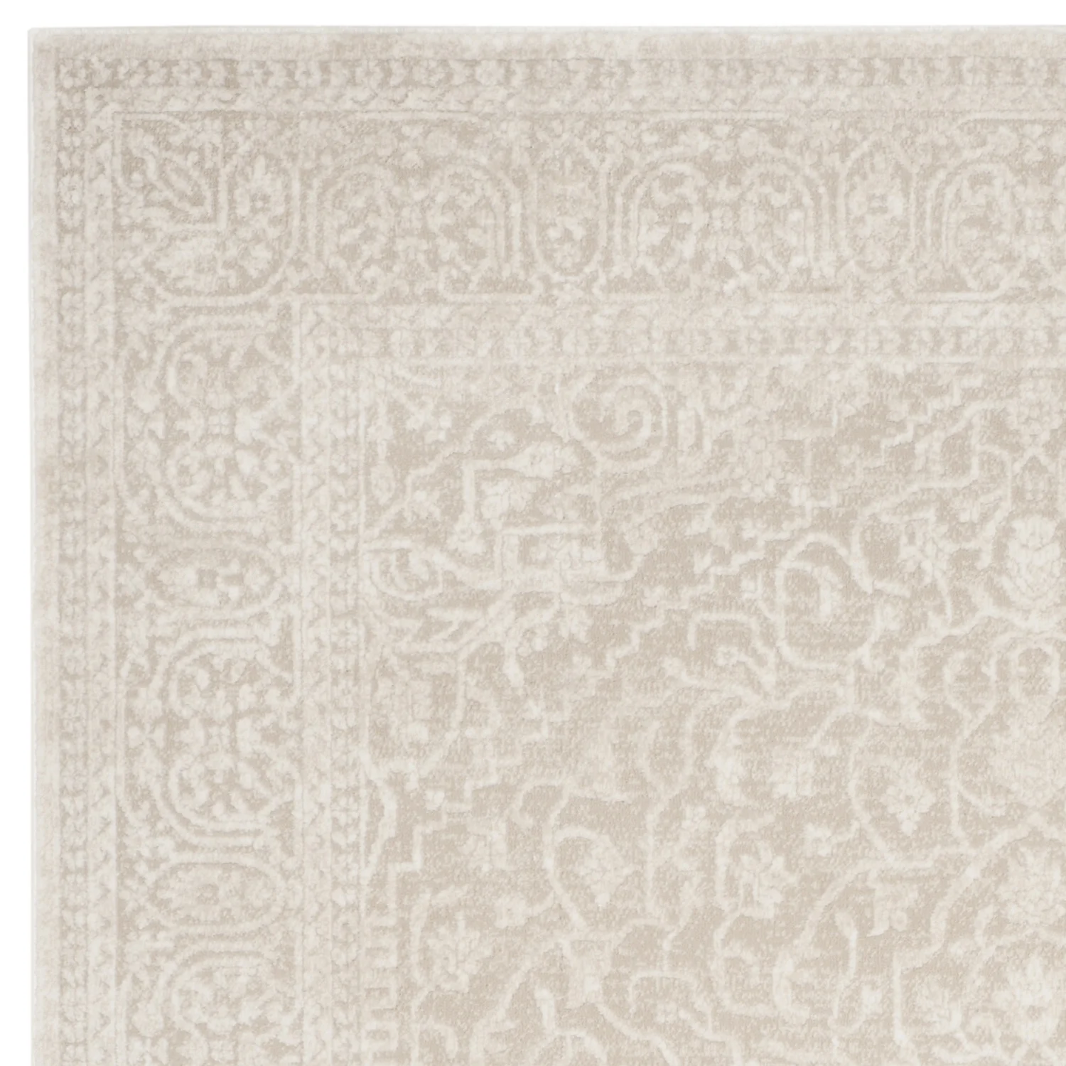 SAFAVIEH Reflection Dolkar Traditional Area Rug, Cream/Ivory, 9' x 12'