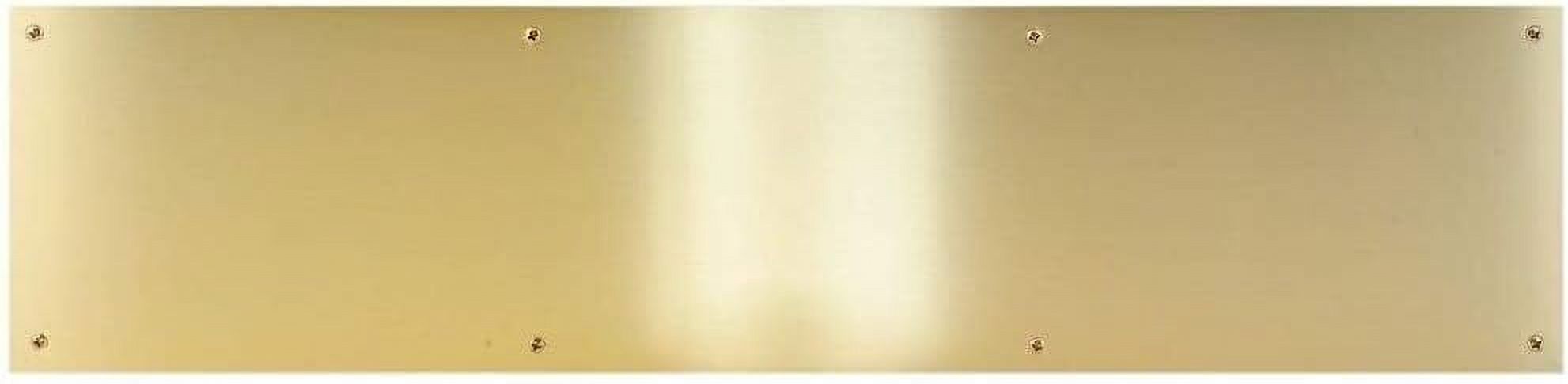 GDI Hardware - Metal Aluminum Kick Plate - 3/64-Inch Thick - Choose The Height And Width For Your Door (Brass Tone, 6