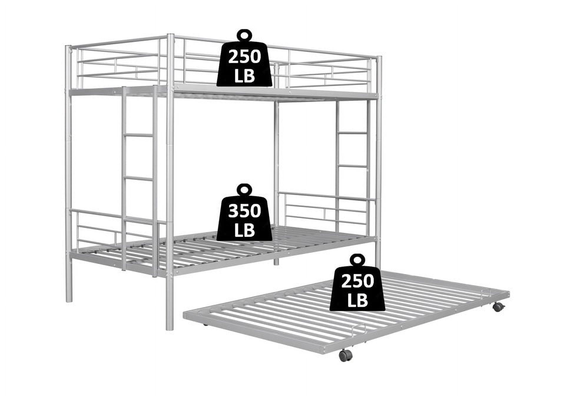 Twin over twin bunk bed with trundle