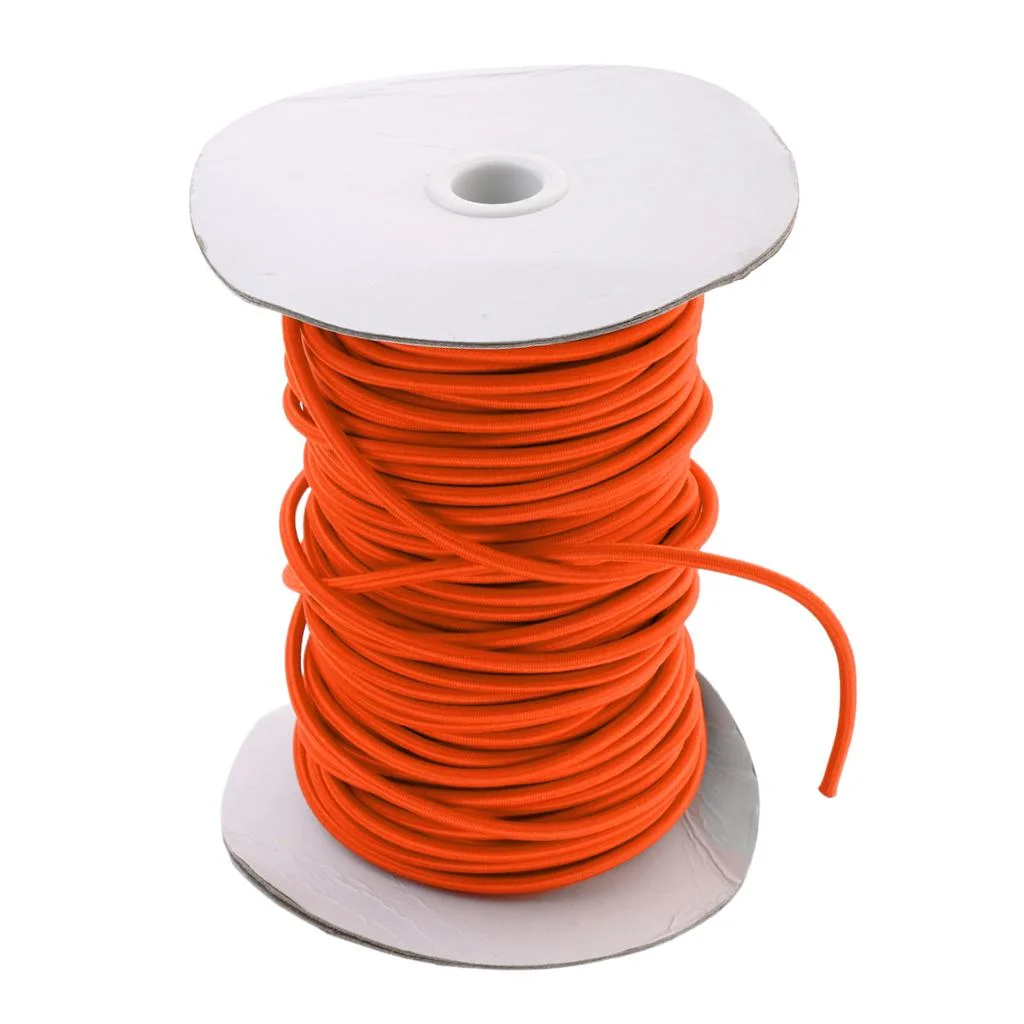 Multipurpose High Strength 0.16 inch Elastic Elastic Rope Shock Cord Car Roof Racks Trailers Boats 1.6 6ft , 50m
