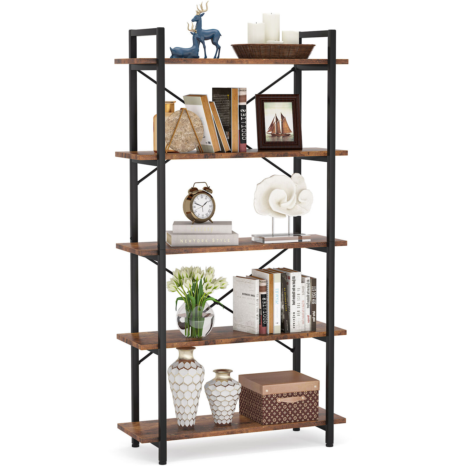 Tribesigns 5 Tier Shelf Unit for Living Room Office 62.99