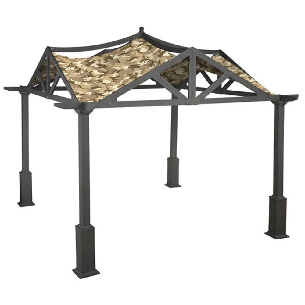 Garden Winds Replacement Canopy Top Cover for the Garden Treasures 10 x 10 Pergola -Standard 350 - Camo Sand