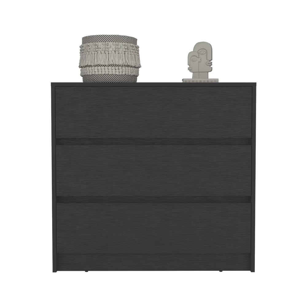 CoSoTower Dresser Maldus, Three Drawers, Black Wengue Finish