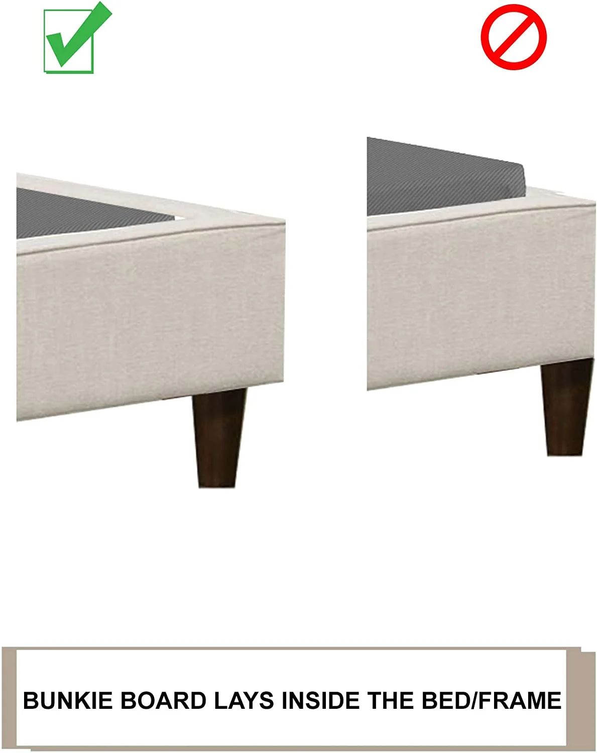 YGDU Fully Assembled 2 Inch Foundation Bunkie Board, Twin