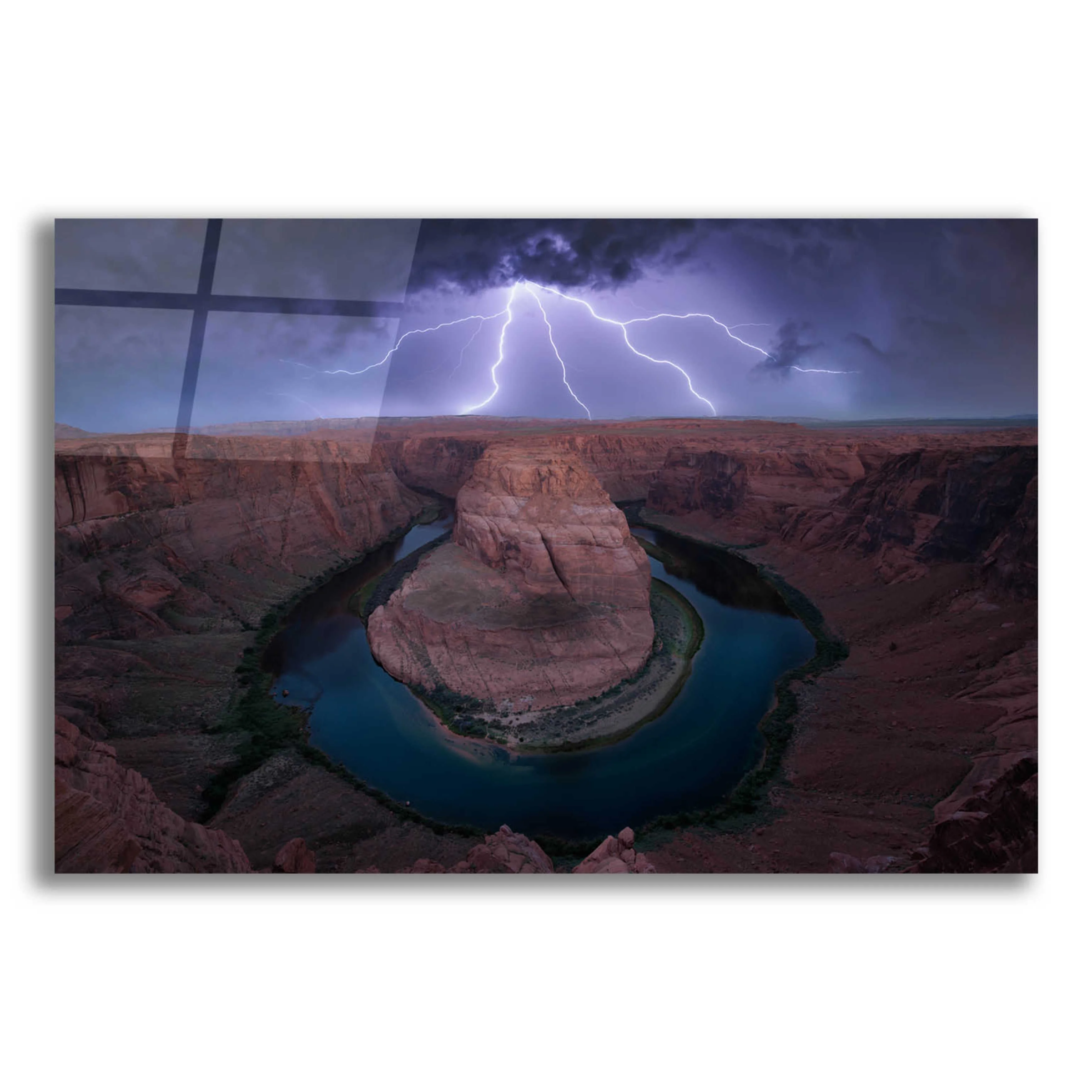 Epic Art 'Horse Shoe Bend' by Edin Chavez, Acrylic Glass Wall Art, 16