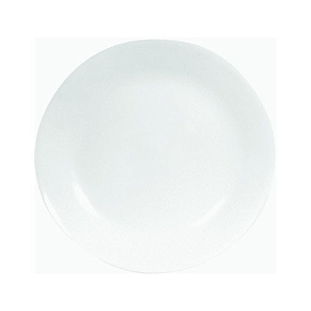 Tempered Glass 6003893 Winter Frost White 10-Inch Plate (4)