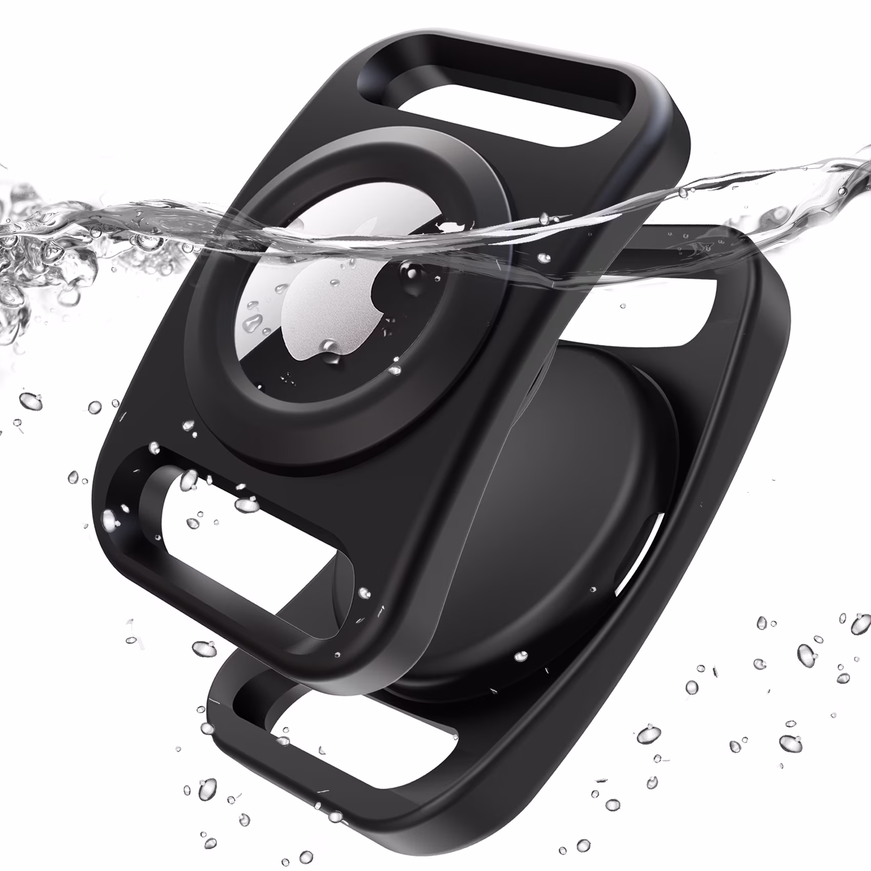 Rantice Airtag Dog Collar Holder, [2 Pack] Waterproof Airtag Case for Dog Collar, TPU & Silicone Full Body Covered Apple Airtag Holder for Dog Collar, Airtag Protective Cover for Pet Collar Backpack