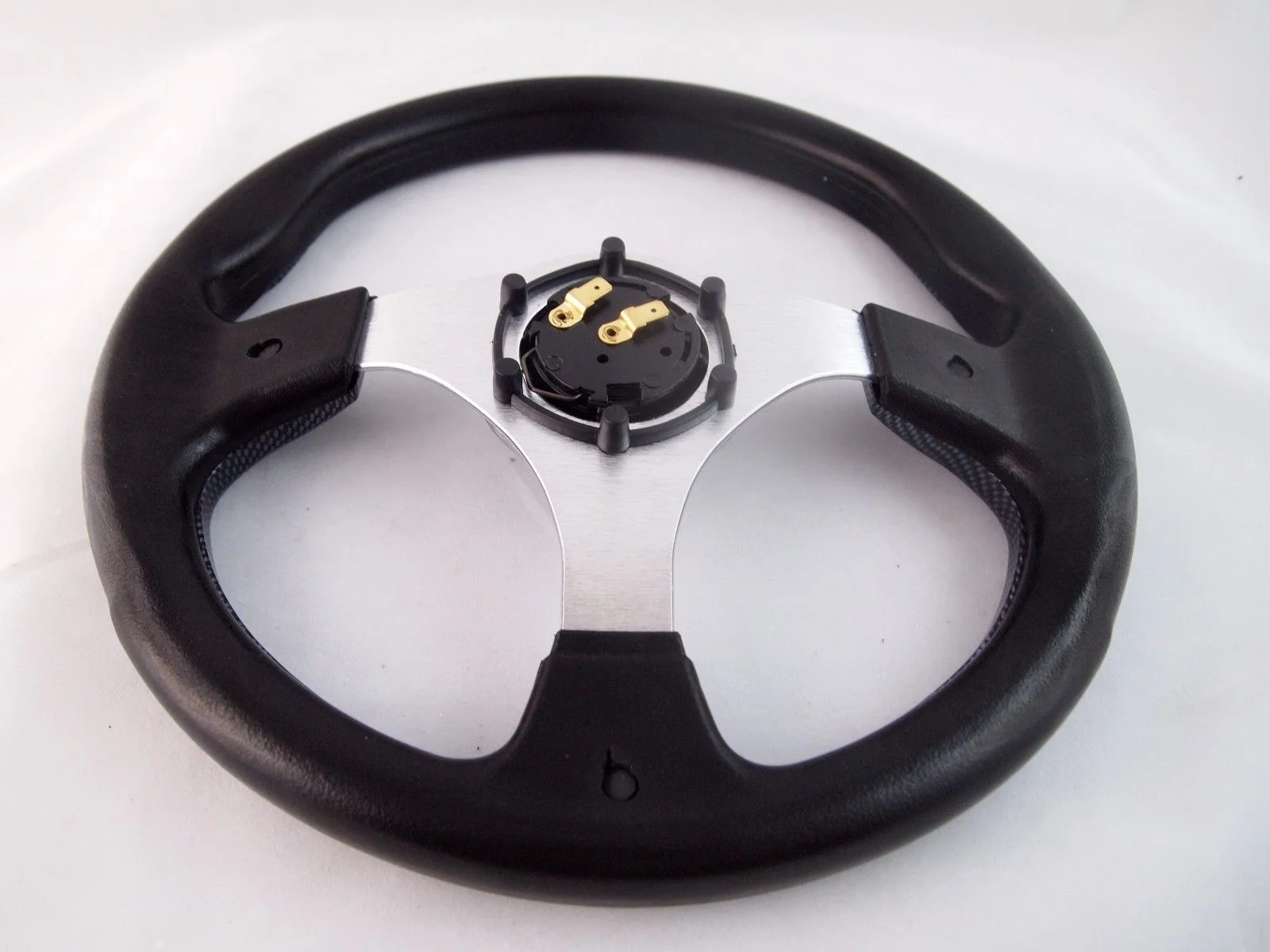 1984 & UP CLUB CAR DS Carbon Fiber steering wheel golf cart W/ Adapter 3 spoke 