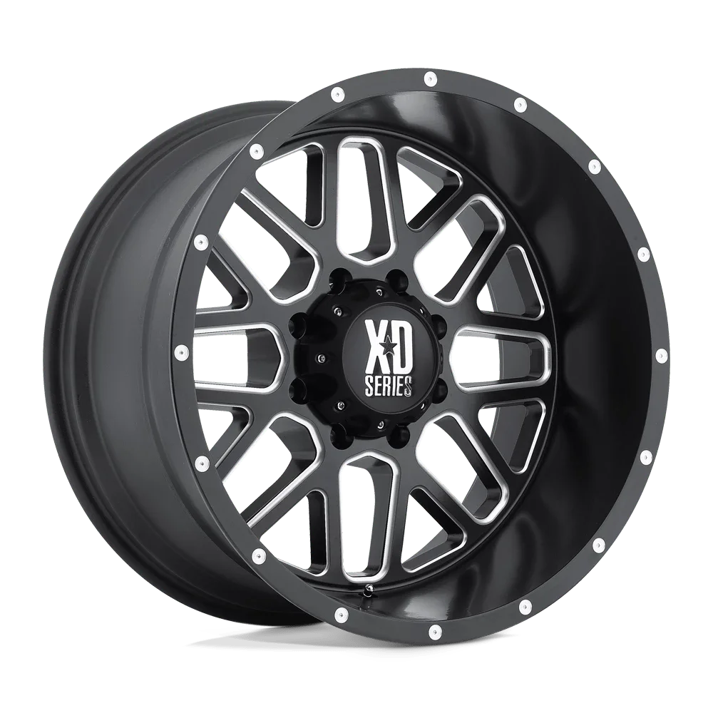 XD Aluminum Rim XD820 GRENADE 20X9in Satin Black Milled Finish, XD82029087900US