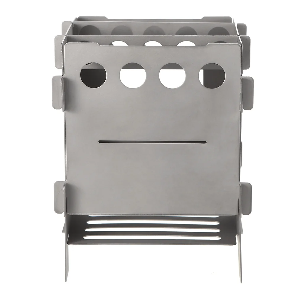 Lixada Wood Stove Lightweight Folding Pocket Stove for Camping Cooking Picnic Backpacking Portable