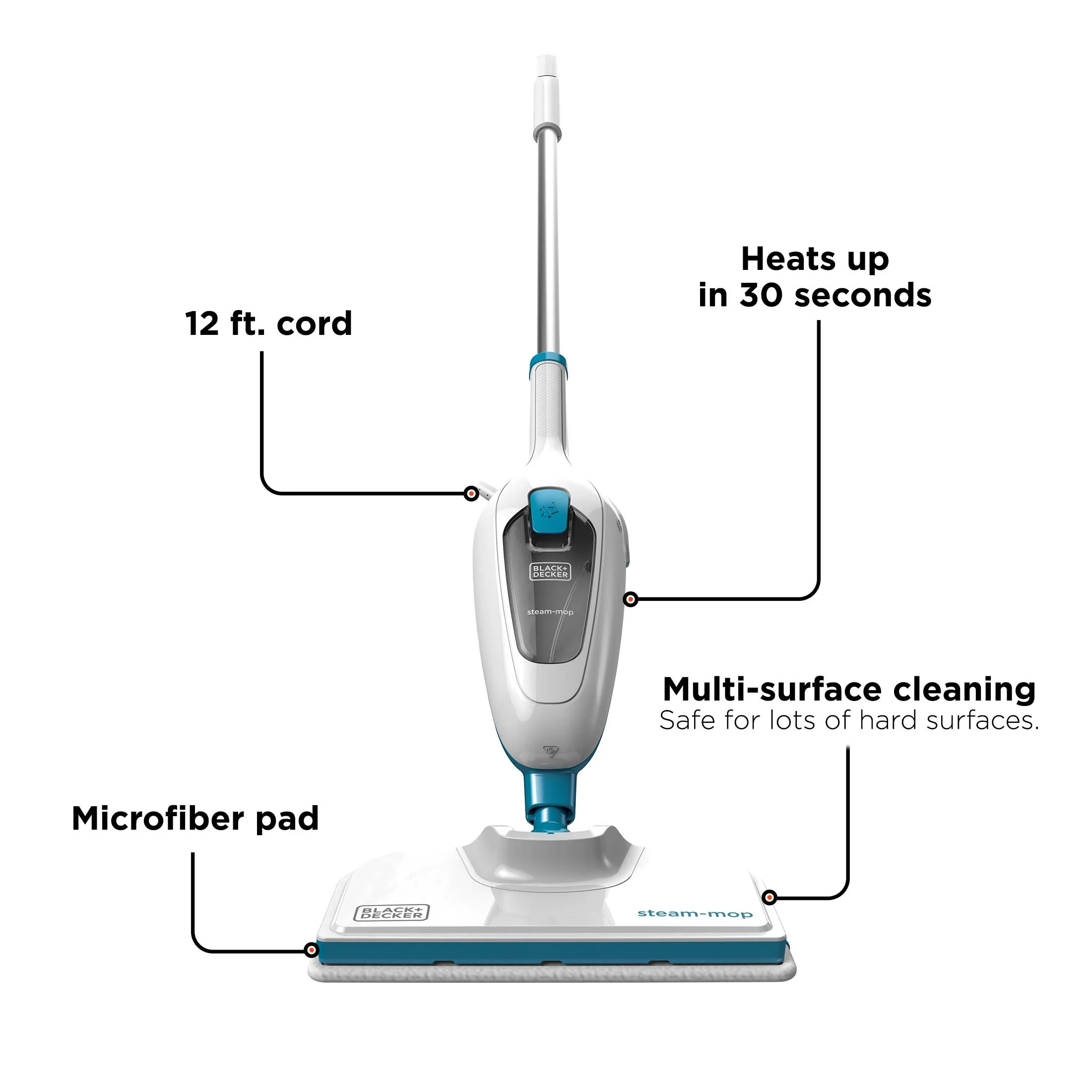 BLACK+DECKER Classic Steam-Mop HSM13E1