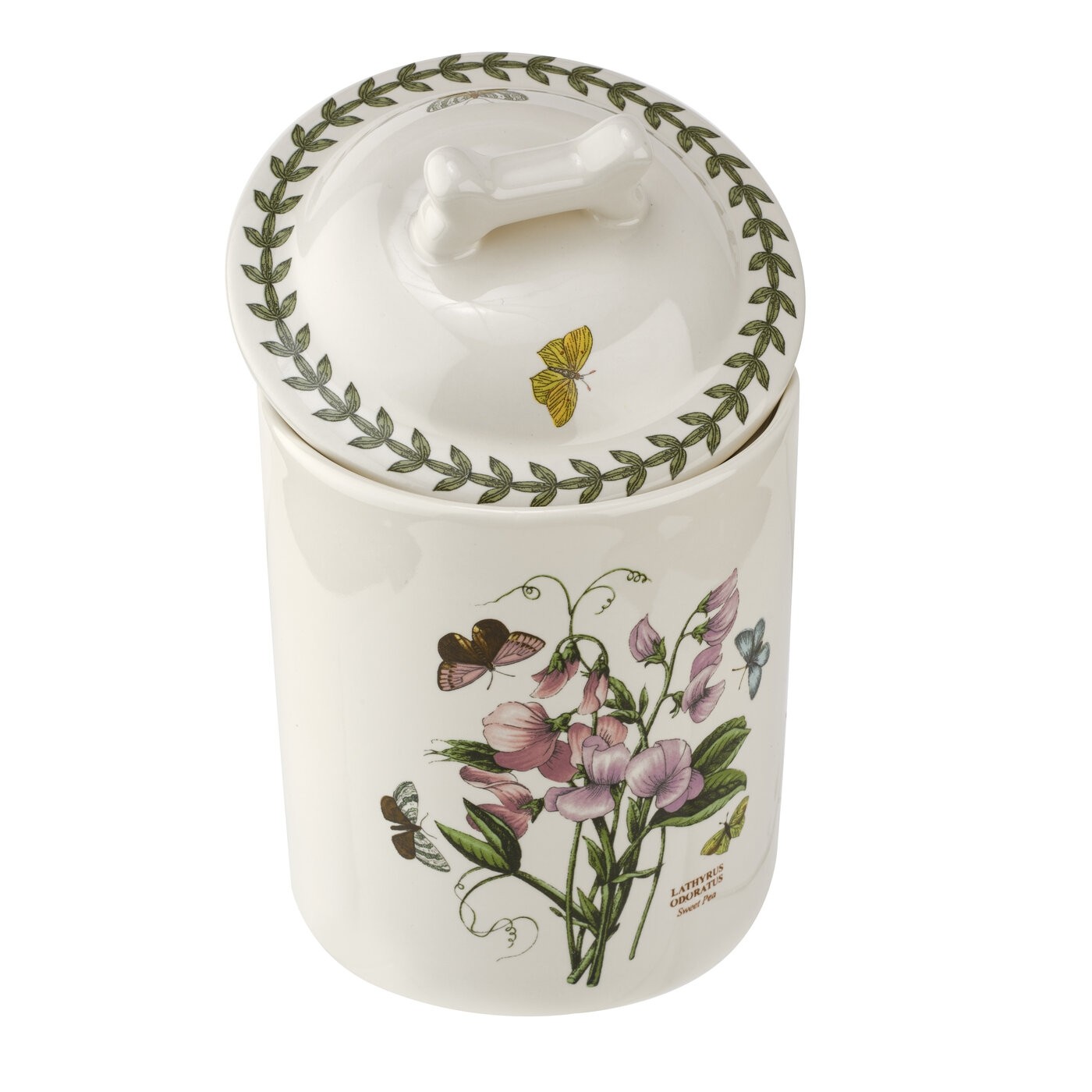 Portmeirion Botanic Garden 7 Inch Treat Jar (Sweet Pea)