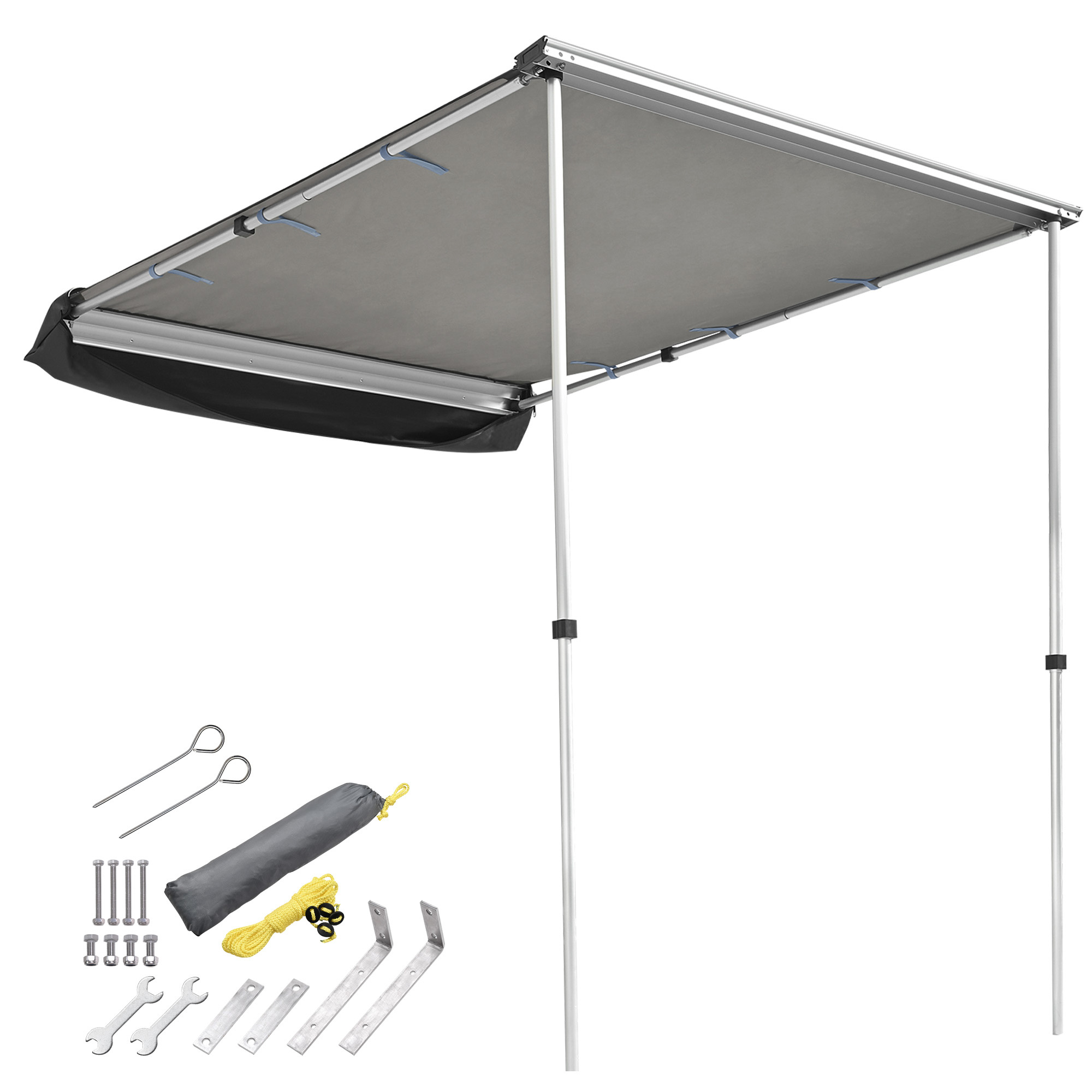 Large Car Side Awning - Grey - Stay Cool Outdoors